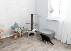 TRIXIE Badalona 43-in Plush & Sisal Cat Tree & Condo, Gray