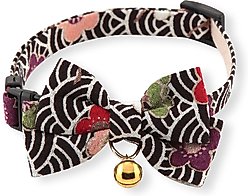 Necoichi Matsuri Bow Tie Cat Collar, Black