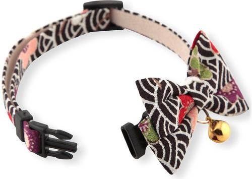 Show full view: Necoichi Matsuri Bow Tie Cat Collar, Black slide 4 of 6