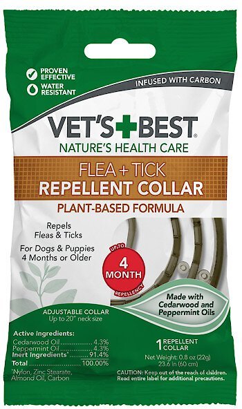 Vet's Best 4 mo. Flea & Tick Collar for Dogs, 1 Collar (4-mos. supply) slide 1 of 7