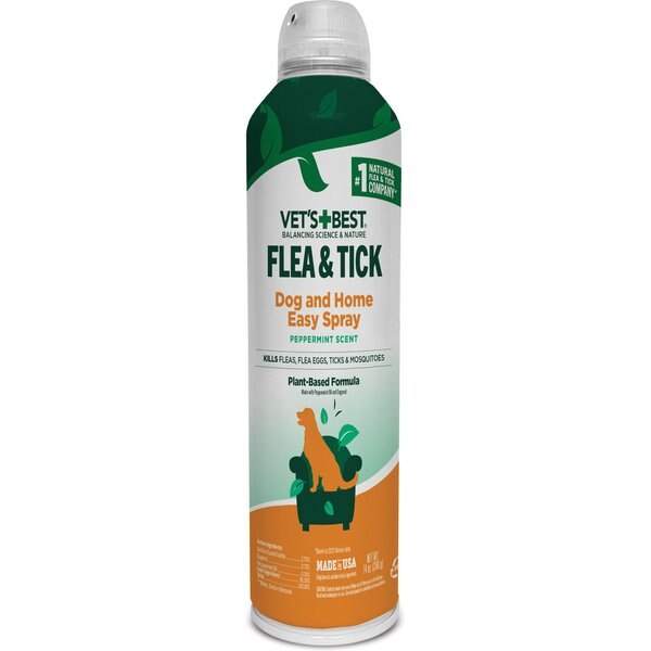 VET'S BEST Easy Spray Flea & Tick Prevention Dog Spray, 14oz bottle