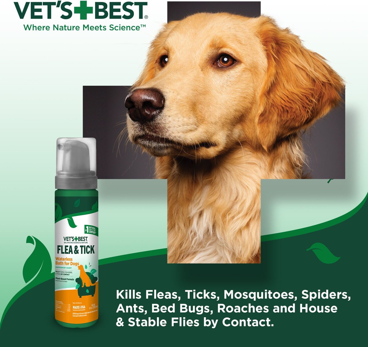 Vet s Best Flea and Tick Waterless Bath 8 Ounces