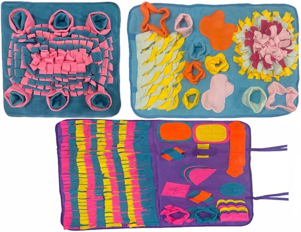 Piggy Poo and Crew Pig Rooting Snuffle Mat Combo Pack, 3 Count