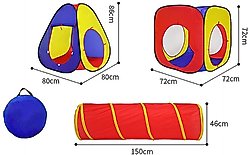 Piggy Poo and Crew Play Tunnel & Pop Up Ball Pit Tent Pet Toy slide 2 of 4