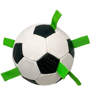 Hyper Pet Grab Tabs Soccer Ball Dog Toy, 5-in