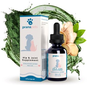 Prana Pets Hip & Joint Liquid Cat & Dog Supplement, 2-oz bottle