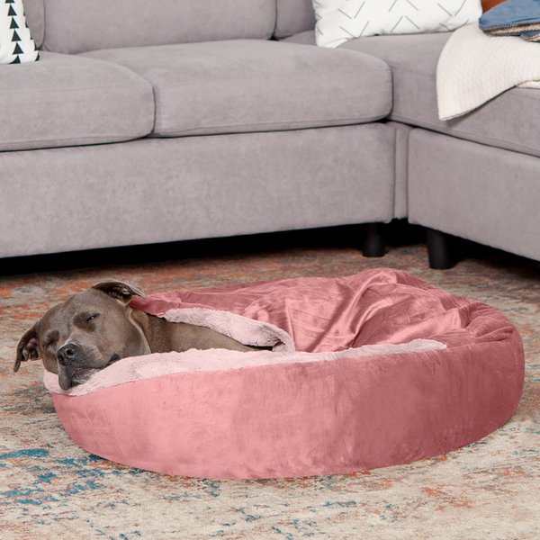 Large pink dog clearance bed