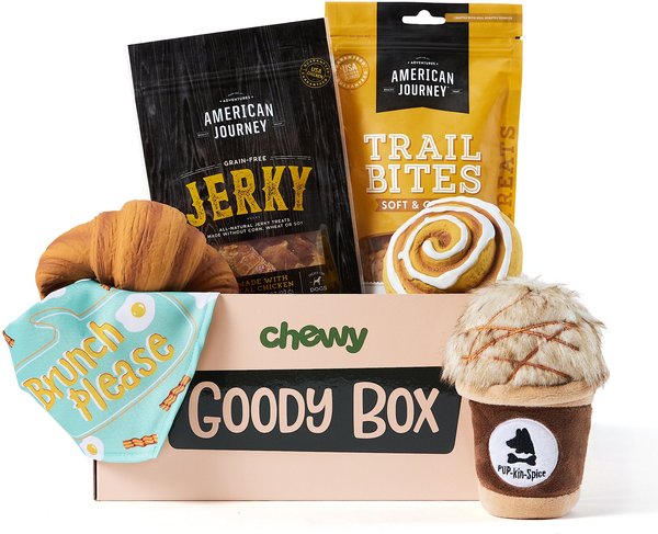 GOODY BOX Chewy Dog Toys, Treats, & Bandana reviews 