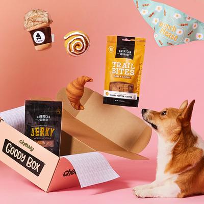 Show full view: Goody Box Brunch Dog Toys, Treats, & Bandana, Small slide 4 of 11