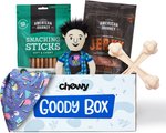 Goody Box Retro Dog Toys, Treats, & Bandana, Medium/Large