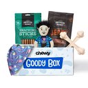 Goody Box Retro Dog Toys, Treats, & Bandana, Medium/Large