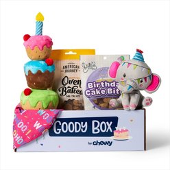 Goody Box Birthday Dog Toys & Treats, X-Small/Small