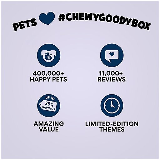 Goody Box Birthday Dog Toys & Treats, X-Small/Small
