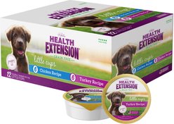Health Extension Little Cups Chicken & Turkey Recipe Variety Pack Grain-Free Wet Puppy Food, 3.5-oz, case of 12