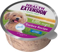 Health Extension Little Cups Chicken & Turkey Recipe Variety Pack Small Breed Grain-Free Wet Puppy Food, 3.5-oz, case of 12 slide 2 of 8