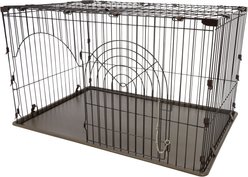 IRIS USA Wire Dog Crate, Black, Large, 44.49-in L x 30.98-in W x 25.75-in H