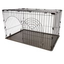 IRIS USA Wire Dog Crate, Black, Large, 44.49-in L x 30.98-in W x 25.75-in H
