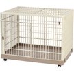 IRIS Plastic Dog Crate, Tan, Small, 38.4-in L x 26.5-in W x 29.3-in H ...