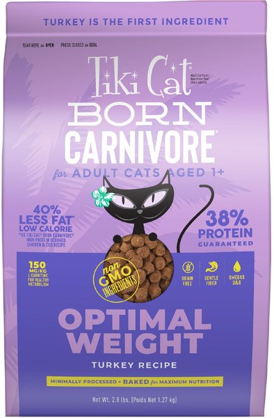 TIKI CAT Born Carnivore Optimal Weight Turkey Weight Control Dry