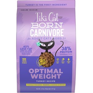 Tiki Cat Born Carnivore Light Turkey Recipe Adult Dry Cat Food, 2.8-lb bag