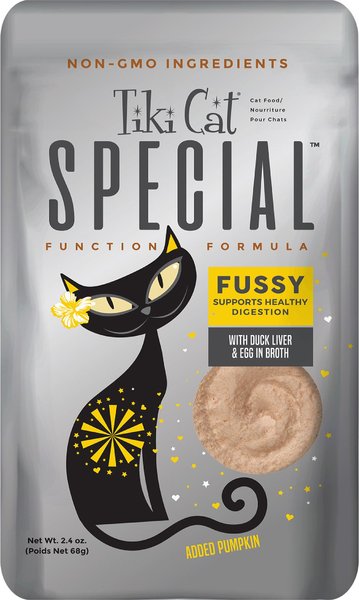 Tiki Cat Special Function Formula Fussy Duck Liver & Egg in Broth Wet Cat Food, 2.4-oz, case of 12 slide 1 of 8