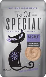 Tiki Cat Special Function Formula Light Chicken, Turkey & Pumpkin Recipe in Broth Wet Cat Food, 2.4-oz, case of 12