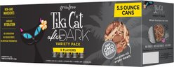 Tiki Cat After Dark Variety Pack Grain-Free Wet Cat Food, 5.5-oz, case of 8