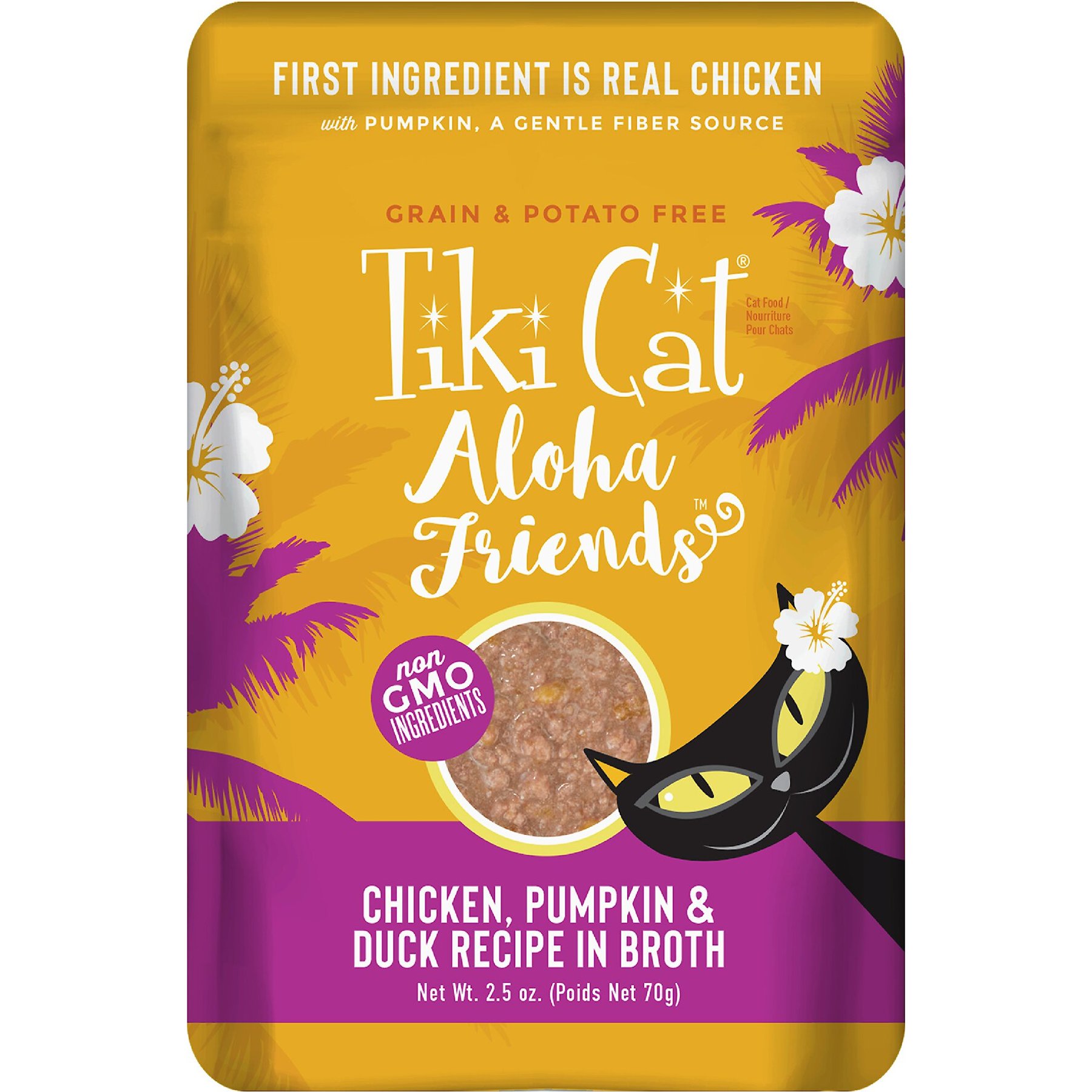 Tiki Cat Aloha Friends Chicken, Pumpkin & Duck Recipe in Broth Grain-Free Wet Cat Food
