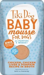 Tiki Dog Aloha Petites Puppy Mousse Chicken & Pumpkin in Broth Small Breed Grain-Free Wet Dog Food, 3-oz, case of 12