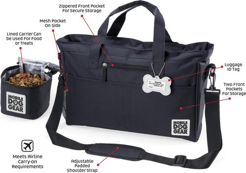 Show full view: Mobile Dog Gear Day Away Tote Bag, Dine Away Set & Weekender Backpack Dog Travel Set slide 4 of 6