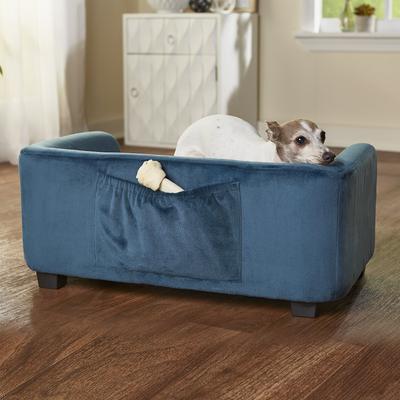 Show full view: Enchanted Home Pet Surrey Cat & Dog Sofa Bed, Small, Peacock Blue slide 3 of 10