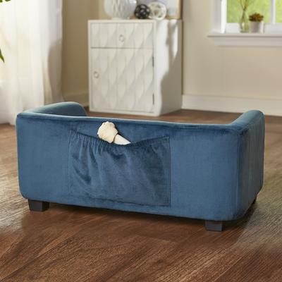 Show full view: Enchanted Home Pet Surrey Cat & Dog Sofa Bed, Small, Peacock Blue slide 4 of 10