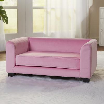 Show full view: Enchanted Home Pet Surrey Cat & Dog Sofa Bed, Small, Pink slide 2 of 10