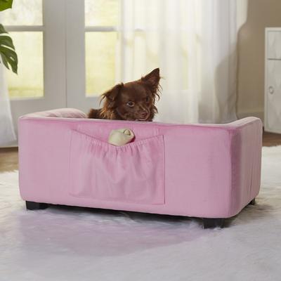 Show full view: Enchanted Home Pet Surrey Cat & Dog Sofa Bed, Small, Pink slide 3 of 10