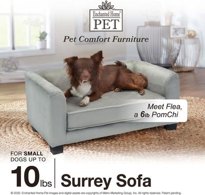 Show full view: Enchanted Home Pet Surrey Cat & Dog Sofa Bed, Small, Pink slide 5 of 10