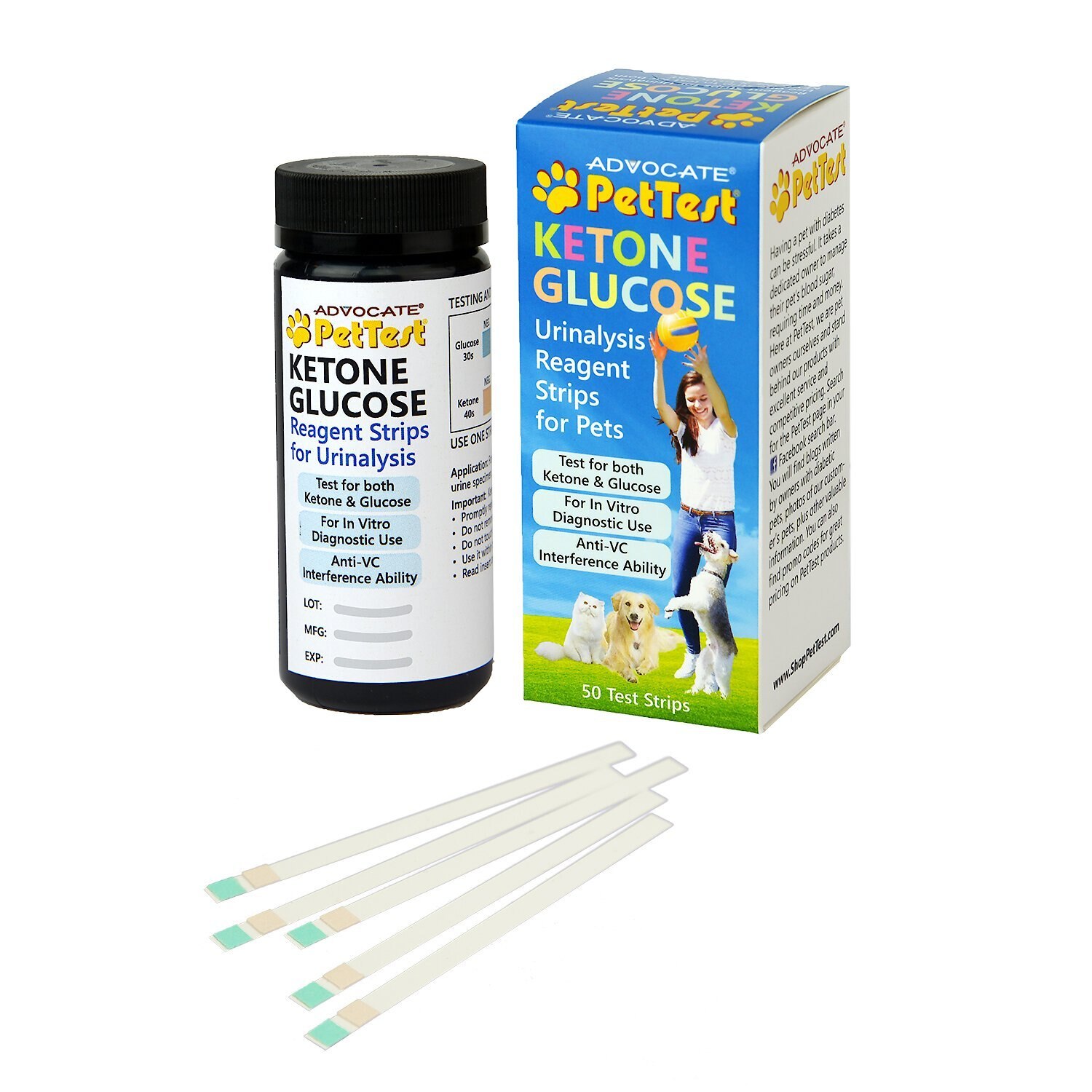 PETTEST Ketone Glucose Test Strips for Dogs & Cats Customer Questions