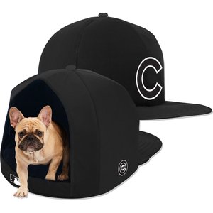 Nap Cap MLB Noir Covered Pillow Cat & Dog Bed, Chicago Cubs, Medium