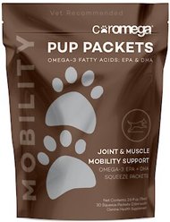 Coromega Pup Packs Joint & Muscle Mobility Support Dog Supplement, 30 count