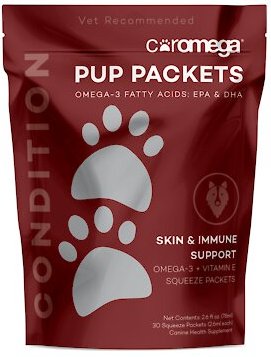 Coromega Pup Packs Condition Skin & Immune Support Dog Supplement, 30 count slide 1 of 1