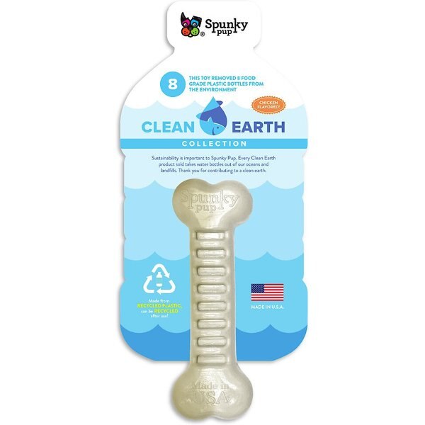 JOLLY PETS Jolly Bone Dog Toy, Orange, 9in