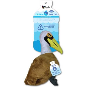 Spunky Pet Clean Earth Collection Recycled Pelican Plush Dog Toy, Large