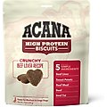 ACANA High-Protein Biscuits Grain-Free Beef Liver Recipe Med/Large Breed Dog Treats, 9-oz bag