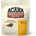 ACANA High-Protein Biscuits Grain-Free Chicken Liver Recipe Small/Med Breed Dog Treats, 9-oz bag