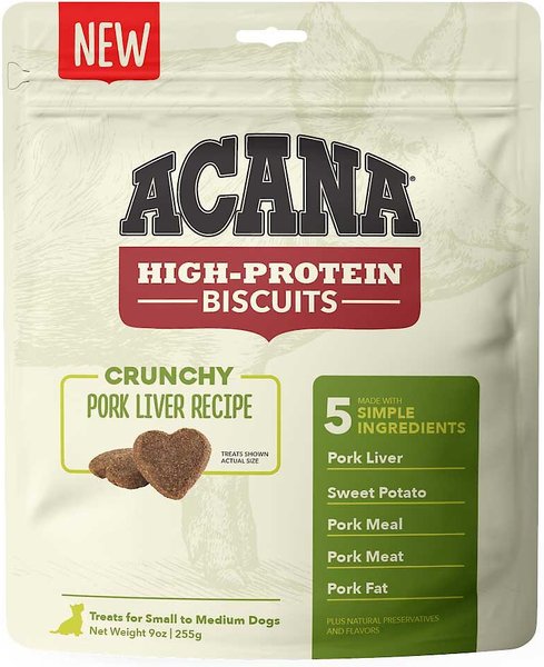 ACANA High Protein Biscuits Grain Free Pork Liver Recipe Small Med