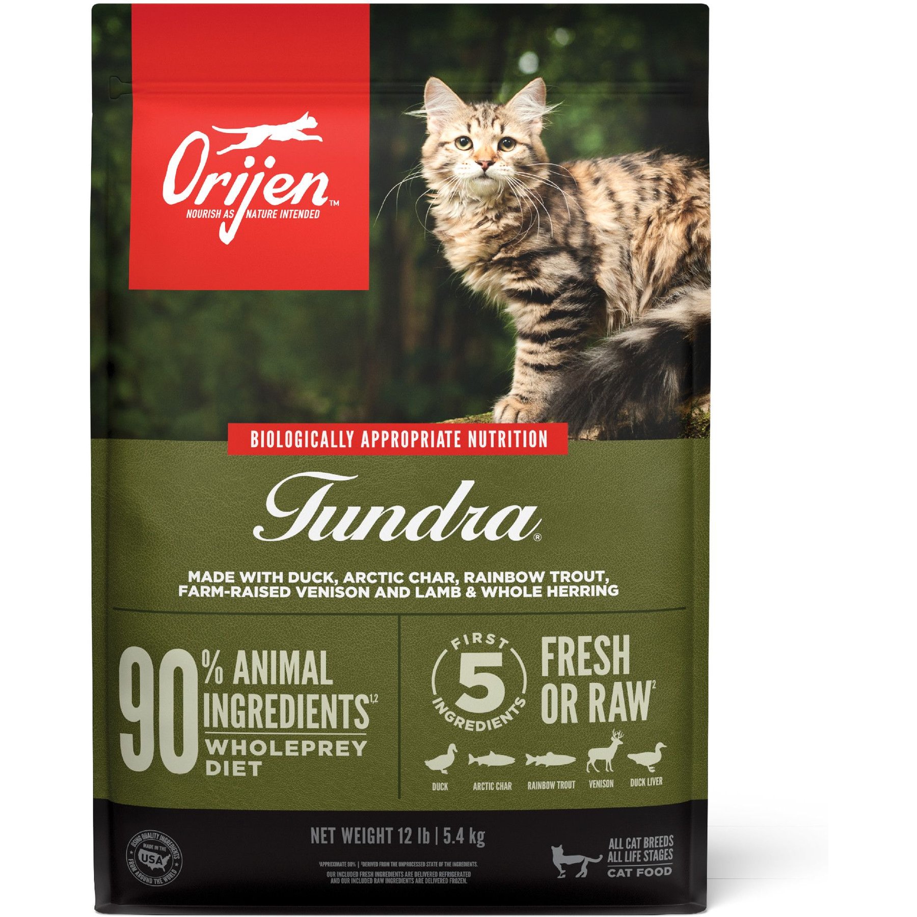 Orijen Tundra Grain Free Dry Cat Food 4 lbs