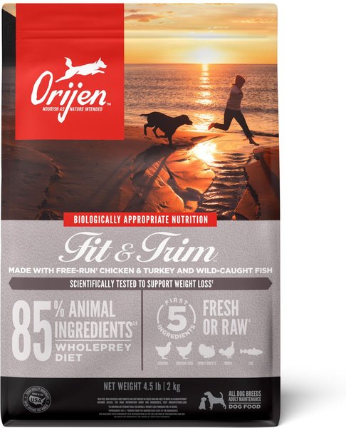 ORIJEN Fit & Trim Grain-Free Dry Dog Food, 4.5-lb bag slide 1 of 11