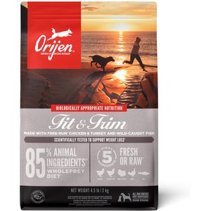 ORIJEN Fit & Trim Grain-Free Dry Dog Food, 4.5-lb bag