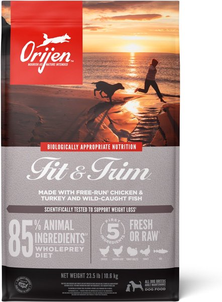 dagsorden Specialitet Abundantly ORIJEN Fit & Trim Grain-Free Dry Dog Food, 25-lb bag - Chewy.com