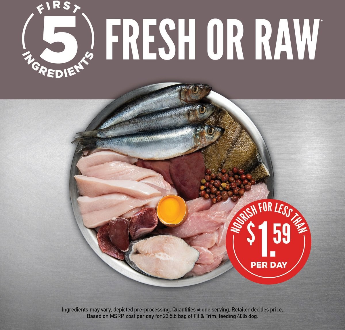 ORIJEN Fit & Trim GrainFree Dry Dog Food, 23.5lb bag