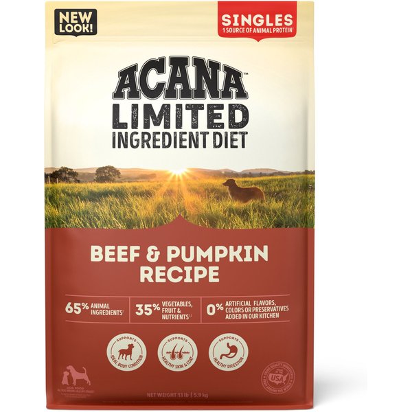 ACANA Singles Limited Ingredient Diet Turkey & Pumpkin Recipe Grain-Free Dry Dog Food, 25-lb bag